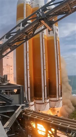 4K View of ULA's Delta IV Heavy Flight The Delta IV Heavy (Delta 9250H) was an expendable heavy-lift launch vehicle and the largest member of the Delta IV family. It was manufactured by United Launch Alliance (ULA) and was first launched in 2004. At the time of its retirement in 2024, it was the world’s third highest-capacity operational launch vehicle, behind Space Launch System, Falcon Heavy, and closely followed by Long March 5. ULA officially retired the Delta IV Heavy in 2024. Its final fli