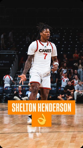 LET’S GO SHELL 🙌 @shelt0nn 🐚 📺 ACCNX | Miami Hurricanes Men's Basketball