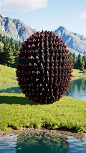 Giant Egg Made of Colorful Hens 😱 | Surreal AI Fantasy Art