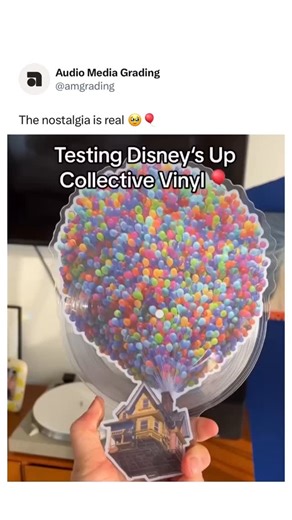 Audio Media Grading on Instagram: "Disney’s “Up” die-cut vinyl picture disc is a vibrant, collectible record showcasing iconic artwork from the beloved film. Its unique balloon-shaped design captures the whimsical spirit of Carl’s adventure! 🎈🏠 (Via TT// robinsvinyls) • • • • • #vinyl #viny|record #vinylcollection #collectorsitem"