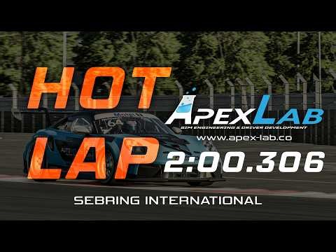 ApexLab 26S2 - Porsche Cup - Sebring International 2:00.306 - Hot Lap