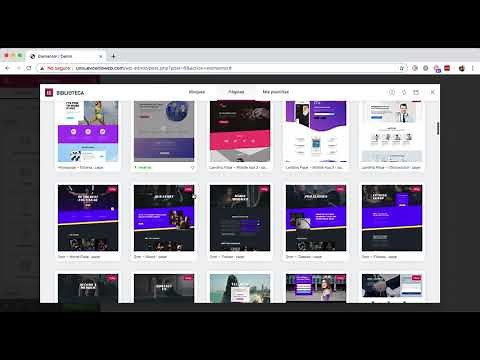 Cómo agregar plantillas y bloques en Elementor