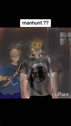 manhunt!!! #drawing #artist #manhunt #manhunt2 #killer #trendingtiktok #fyp