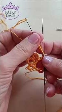 Three Floating Rings | Needle Tatting Tutorial #FairyLacefromElena #Shorts #FloatingRings #DIY