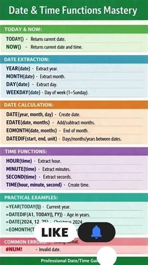 Master Excel Date & Time Formulas | Calculate Age & Deadlines Fast! 📅