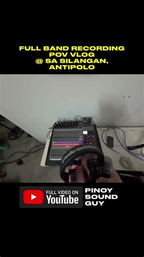 FULL BAND RECORDING 📍 Sa Silangan, Antipolo #pinoysoundguy #soundsystem #microphone #recording #mixer