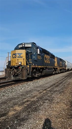CSX local L356 comes back from dog food factory with an unusually long train! 21626 #shorts #train