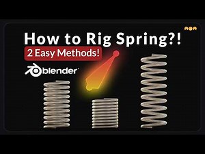 Awakening 3D Models Ep. 8 - How to Rig a Spring in Blender (2 Easy Methods!)