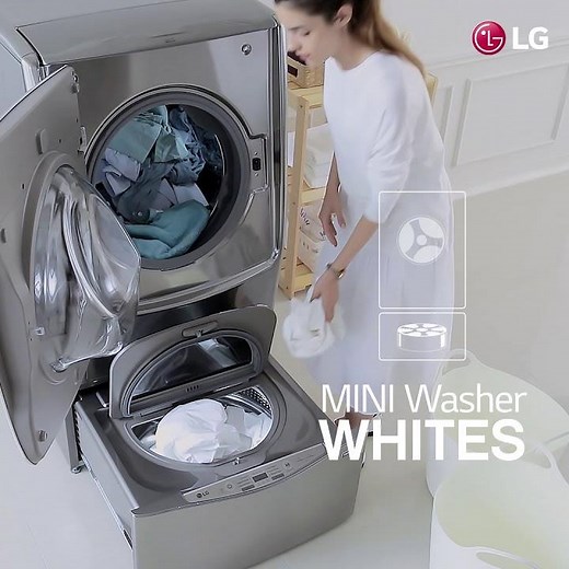 LG Twin Wash Washing Machine - Wash Two Loads Simultaneously
