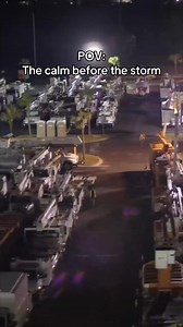 This is what preparedness looks like: people, gear, and grit on standby for the communities that count on us. Every trailer, every bucket, every person here for one purpose: get communities powered back up, safely. | Quanta Services, Inc.