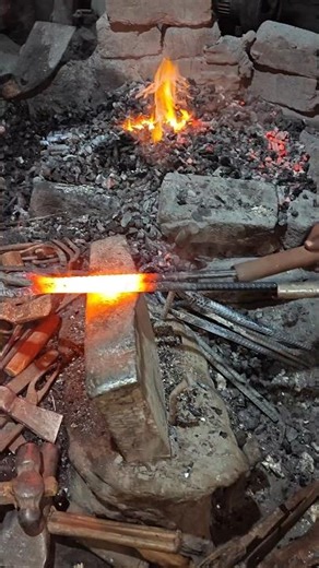 Red Hot Iron Forging 🔥 Amazing Blacksmith Work #shorts #metal