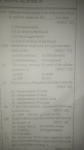vii) Sphygmomanometer is an instrument which is used to measure... | Filo