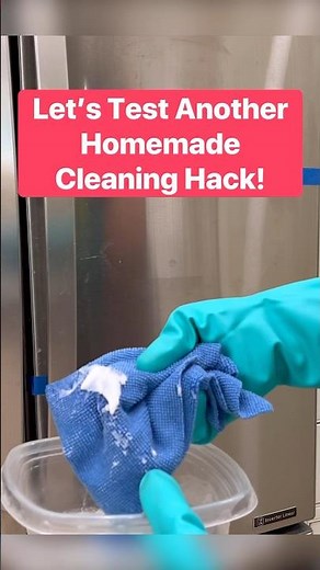 Can Baking Soda REALLY Clean Stainless Steel Appliances - Let's Test It! #cleaning #cleaningtips