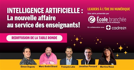 L’intelligence artificielle en éducation : une transformation sous le signe de l’humain - École branchée