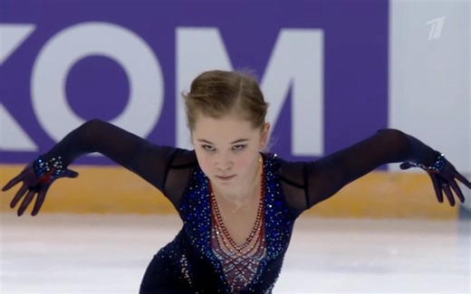 尝试4Lz，柳絮娃Kamilla Nelyubova - 自由滑 - 俄罗斯大奖赛第二站青年组 2022.10.28