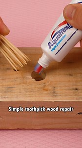 Simple Toothpick Wood Repair🎬 This video was produced by Network Media and Aoos Media | The Puzzle and Pointers