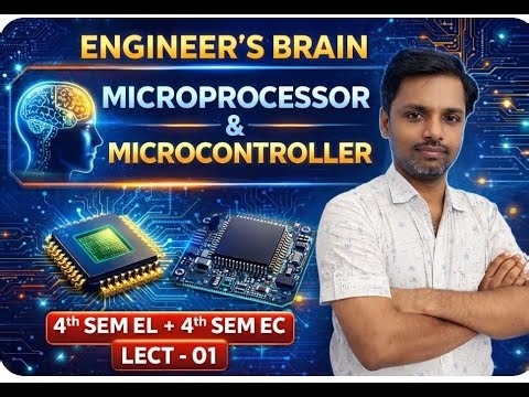 MICROPROCESSOR & MICROCONTROLLER // Unit 1 , L-01//4th Sem EC + 4TH SEM EL