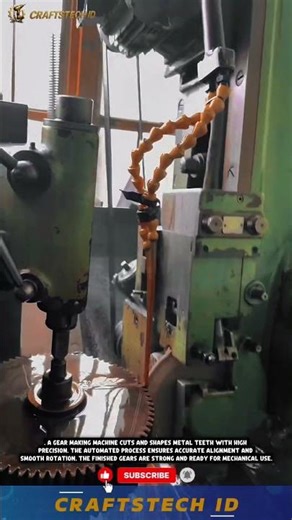 Gear Making Machine | Precision Gear Manufacturing Proces #industrialmachine #machine
