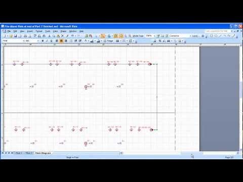 Visio 2003/2007 Electrical Systems Drawing Part 8 - Adding a Riser Diagram