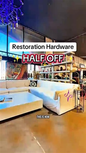 The Purple Chandelier | Las Vegas Luxury Consignment Store on Instagram: "🛋️✨ Restoration Hardware… for HALF the price (actually more). ✨🛋️ This RH couch retailed for $16,000.. and it’s available for $5,000 at The Purple Chandelier. 👀💜 Same iconic design. Same luxury quality. Just without the luxury markup. If you love high-end furniture but refuse to pay full retail, you already know where to shop. 😉 ⸻ The Purple Chandelier is the largest luxury furniture consignment store in Las Vegas, of