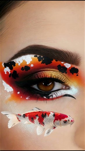 Koi Fish Eyeshadow Look | Animal Inspired Makeup Transformation