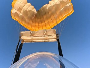 It’s sort of a heart shaped parachute | Skydive Thailand