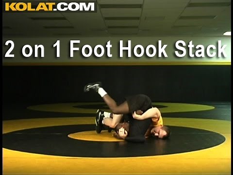 2 on 1 Tilt to Foot Hook Stack - Cary Kolat Wrestling Moves
