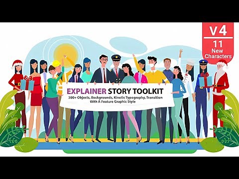 Explainer Video Character Animation - After Effects Template