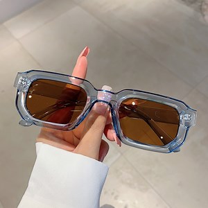 [Hot Item] 2025 Luxury Branded Custom Logo Small Square Fashion Sunglasses Frames