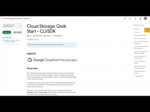 Qwiklabs | Cloud Storage: Qwik Start - CLI/SDK [GSP074]