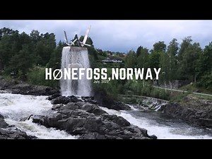 Hønefoss , before the flood happened last week until now! I Virtual Walk in Hønefoss, Norway 2023