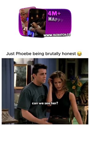 LoveLaughLift on Instagram: "Phoebe Buffay's Brutal Honesty from Friends This video compilation highlights some of Phoebe Buffay's most hilariously blunt and honest moments from the TV show Friends. The clips feature her interacting with Chandler, Joey, Rachel, and Ross, delivering unexpected and witty lines that showcase her unique, unfiltered personality. Key Moments: Phoebe Declines Help (0:01-0:03): When asked to help, Phoebe responds, "Oh, I wish I could, but I don't want to," demonstrating