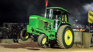 Fire Breathing 🔥 12k lb FARM STOCK TRACTOR PULLING in Shipshewana, IN with the Indiana Pulling League | BUILT Diesel MAFIA