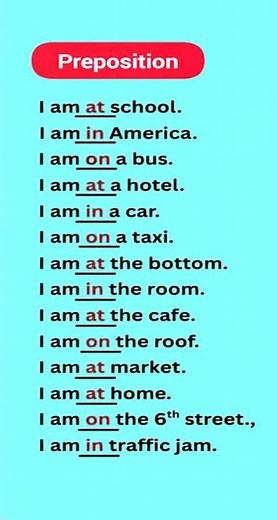 How to use preposition