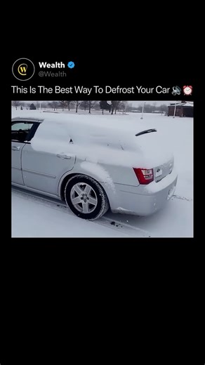 Wealth on Instagram: "Your car doesn’t need a scraper. It needs bass. 🔊❄️ When you blast music through a car’s sound system, the speakers generate powerful vibrations that travel through the vehicle’s body panels, glass, and metal frame. Those vibrations weaken the bond between snow or ice and the surface of the car. Snow rests loosely on top, so once the oscillations reach enough intensity, it loses adhesion and slides off almost instantly. Low frequencies are especially effective because they