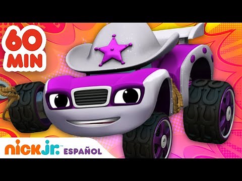 Blaze y los Monster Machines | ¡1 HORA de los épicos rescates y carreras vaqueras de Starla!