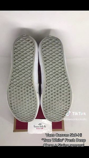 Vans Canvas Sk8-Hi Deep Clean and Stains Removal Guide