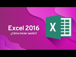 How to sign in to Microsoft Excel 2016