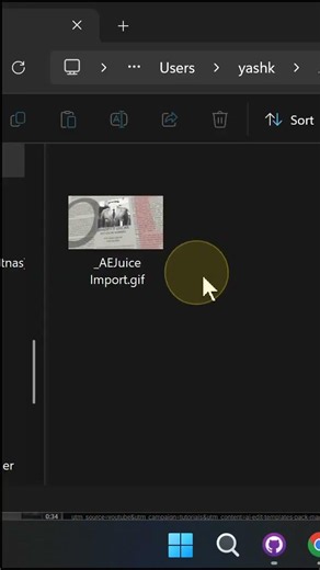 How to Export a GIF from After Effects (Free in Pack Manager) #shorts