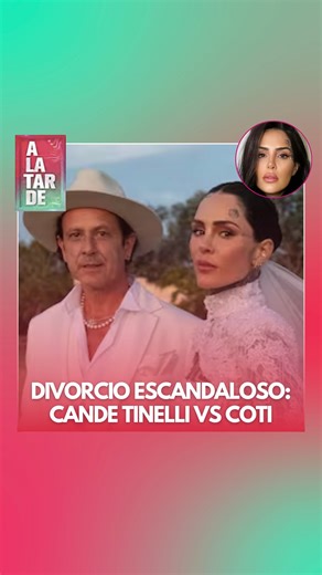 Jotax Digital | Productora de Contenidos on Instagram: "¡TERRIBLE! LAS RAZONES POR LAS QUE SE HABRÍAN DIVORCIADO COTI Y CANDE TINELLI   Mirá la nota completa en nuestro canal de YouTube Jotax Digital #ALaTarde #KarinaMazzocco #CandeTinelli #CotiSorokin #Divorcio #Separación #Separacion"