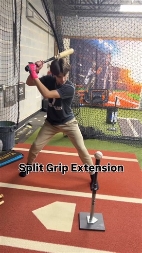 75 reactions | Split Grip Extension Drill ✅Connected ✅Extension ✅Direction #baseball #hitting #development #softball #drills #instagood | The Ultimate Swing | Facebook