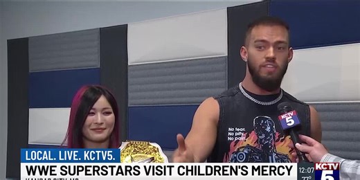 WWE stars visit pediatric patients at Children's Mercy Hospital