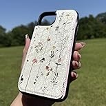 UEEBAI Wallet Case for iPhone 16e with Card Holders, PU Leather Cover Kickstand RFID Blocking Double Magnetic Clasp Rilievo Flower Shockproof Flip Case for Women Girls - Butterfly