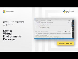 Demo: Virtual Environment Packages | Python for Beginners [35 or 44]