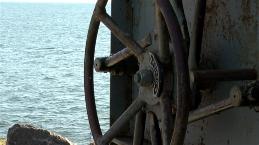 6.1K views · 35 reactions | A lighthouse you've likely seen during a sunset on Lake Michigan is at risk of falling apart. On Tuesday, the first phase of a reconstruction project began with the aim to shore up the lighthouse's base before winter hits. | FOX 17 | Facebook