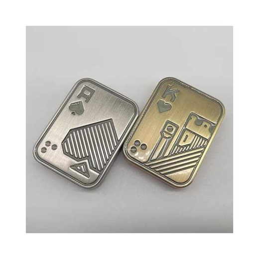 Wholesale Custom Magnet Fidget Game Toy Adults' EDC Push Card Stress Relief Metal Fidget Slider Permanent Type