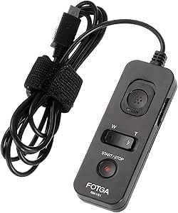 Fotga 59Inch RM-VPR1 Remote Control Shutter Release Cable for Sony A1 A9 A7 A7S A7RV A7R II III IV A9III A6500 A6600 RX100 M7 RX100M6 M4 M5 RX10M3 M4 A77 A99 II FDR-AX700 FX2 FX3 FX30 ZV-1