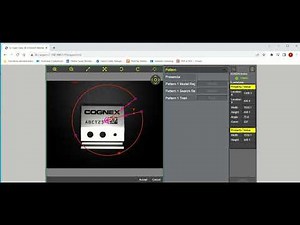 Cognex IS2800 In-Sight Vision Suite WebHMI, como programar la herramienta Pattern