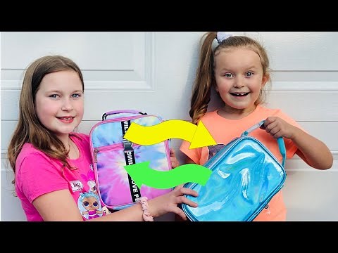 Healthy Food LunchBox Switch Up Challenge with Sisters Play Toys