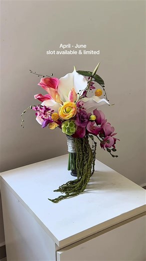 Vibrant Cascade Hand Bouquet Creation